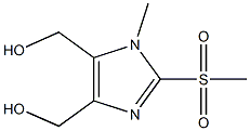 1-Methyl-2-(methylsulfonyl)-4,5-bis(hydroxymethyl)-1H-imidazole Struktur