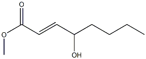 (E)-4-Hydroxy-2-octenoic acid methyl ester Struktur