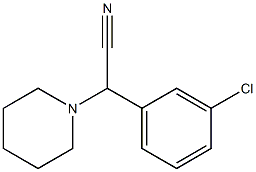 1-Piperidinyl(3-chlorophenyl)acetonitrile Struktur