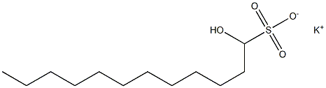 1-Hydroxydodecane-1-sulfonic acid potassium salt Struktur