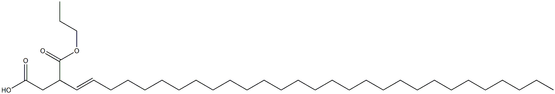 3-(1-Nonacosenyl)succinic acid 1-hydrogen 4-propyl ester Struktur