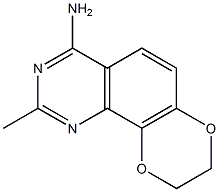 8-Amino-2,3-dihydro-6-methyl-1,4-dioxa-5,7-diazaphenanthrene Struktur