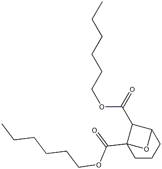 7-Oxabicyclo[3.1.1]heptane-1,6-dicarboxylic acid dihexyl ester Struktur