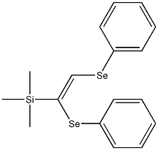 1,2-Bis(phenylseleno)-1-(trimethylsilyl)ethene Struktur