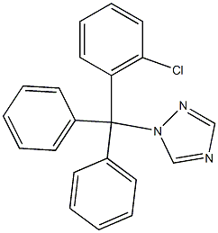 1-(2-Chlorotrityl)-1H-1,2,4-triazole Struktur