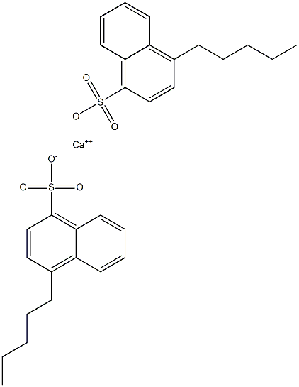 Bis(4-pentyl-1-naphthalenesulfonic acid)calcium salt Struktur