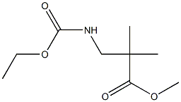 2-Methyl-2-methyl-3-(ethoxycarbonylamino)propionic acid methyl ester Struktur