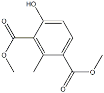 2-Methyl-4-hydroxyisophthalic acid dimethyl ester Struktur