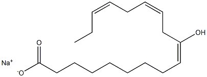 10-Hydroxylinoleic acid sodium salt Struktur