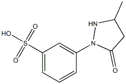 3-(3-Methyl-5-oxo-1-pyrazolidinyl)benzenesulfonic acid Struktur