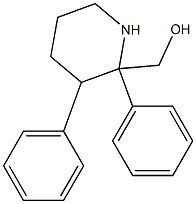 2,3-Diphenylpiperidine-2-methanol Struktur