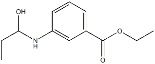 3-[(1-Hydroxypropyl)amino]benzoic acid ethyl ester Struktur