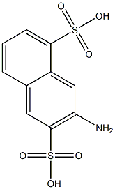 3-Amino-2,5-naphthalenedisulfonic acid Struktur