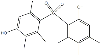 2,4'-Dihydroxy-2',3',4,5,6,6'-hexamethyl[sulfonylbisbenzene] Struktur