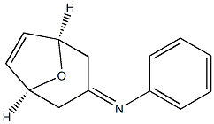 (1S,5R)-N-Phenyl-8-oxabicyclo[3.2.1]oct-6-en-3-imine Struktur