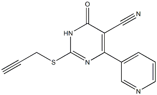 6-(3-Pyridinyl)-5-cyano-2-(2-propynyl)thiopyrimidin-4(3H)-one Struktur