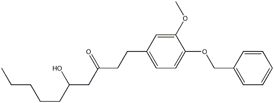 1-[4-(Benzyloxy)-3-methoxyphenyl]-5-hydroxydecan-3-one Struktur