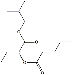 [R,(+)]-2-Valeryloxybutyric acid isobutyl ester Struktur