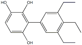 3-(3,4,5-Triethylphenyl)benzene-1,2,4-triol Struktur