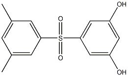 3,5-Dihydroxy-3',5'-dimethyl[sulfonylbisbenzene] Struktur