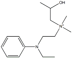 N-[2-(Ethylphenylamino)ethyl]-2-hydroxy-N,N-dimethyl-1-propanaminium Struktur