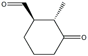 (1R,2S)-2-Methyl-3-oxocyclohexane-1-carbaldehyde Struktur