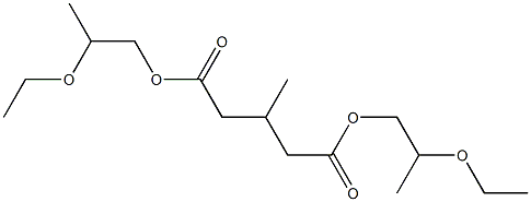 3-Methylglutaric acid bis(2-ethoxypropyl) ester Struktur