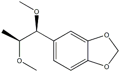 5-[(1S,2S)-1,2-Dimethoxypropyl]-1,3-benzodioxole Struktur