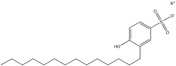 4-Hydroxy-3-tetradecylbenzenesulfonic acid potassium salt Struktur