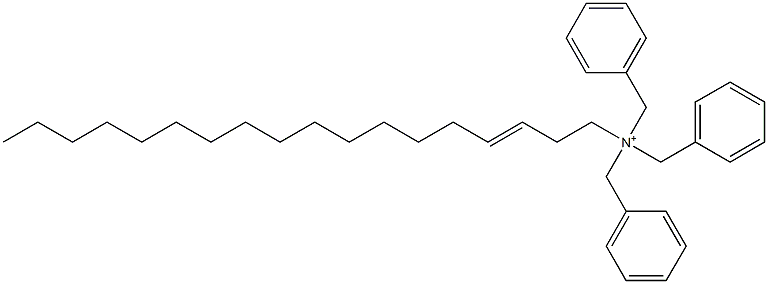 (3-Octadecenyl)tribenzylaminium Struktur