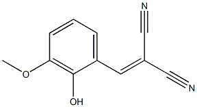 2-Hydroxy-3-methoxybenzylidenemalononitrile Struktur