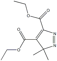 3,3-Dimethyl-3H-pyrazole-4,5-dicarboxylic acid diethyl ester Struktur