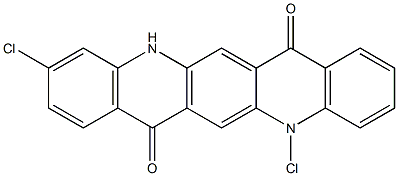 5,10-Dichloro-5,12-dihydroquino[2,3-b]acridine-7,14-dione Struktur