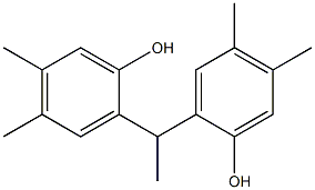 2,2'-(1,1-Ethanediyl)bis(4,5-dimethylphenol) Struktur