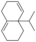 1,2,4a,5,6,7-Hexahydro-4a-isopropylnaphthalene Struktur