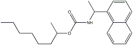 N-[1-(1-Naphtyl)ethyl]carbamic acid (1-methylheptyl) ester Struktur