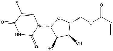 5-Fluoro-5'-O-acryloyluridine Struktur