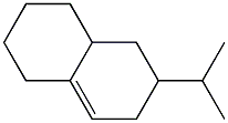 1,2,3,4,4a,5,6,7-Octahydro-6-isopropylnaphthalene Struktur