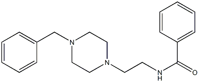 N-[2-(4-Benzyl-1-piperazinyl)ethyl]benzamide Struktur