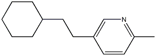 5-(2-Cyclohexylethyl)-2-methylpyridine Struktur