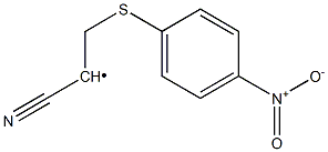 2-[(4-Nitrophenyl)thio]-1-cyanoethyl radical Struktur