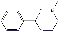 2-Methyl-6-phenyl-3,4-dihydro-2H-1,5,2-dioxazine Struktur