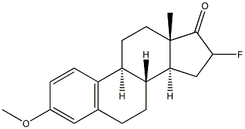 16-Fluoro-3-methoxyestra-1,3,5(10)-trien-17-one Struktur