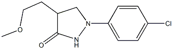 4-(2-Methoxyethyl)-1-(4-chlorophenyl)pyrazolidin-3-one Struktur