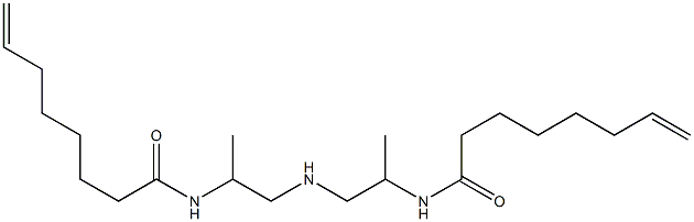 N,N'-[Iminobis(1-methyl-2,1-ethanediyl)]bis(7-octenamide) Struktur