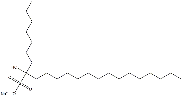 8-Hydroxytricosane-8-sulfonic acid sodium salt Struktur