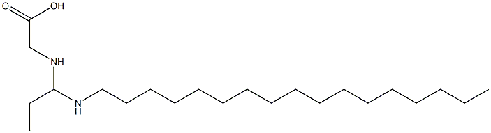 N-[1-(Heptadecylamino)propyl]aminoacetic acid Struktur