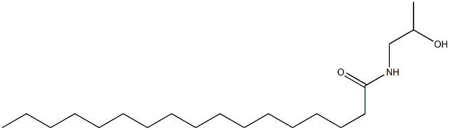 N-(2-Hydroxypropyl)heptadecanamide Struktur