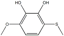 6-Methoxy-3-(methylthio)pyrocatechol Struktur