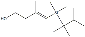 4-[Dimethyl(1,1,2-trimethylpropyl)silyl]-3-methyl-3-buten-1-ol Struktur